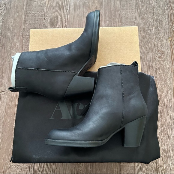 NWT Acne Studio Pistol Boot Black Women Size 37 - Picture 7 of 15